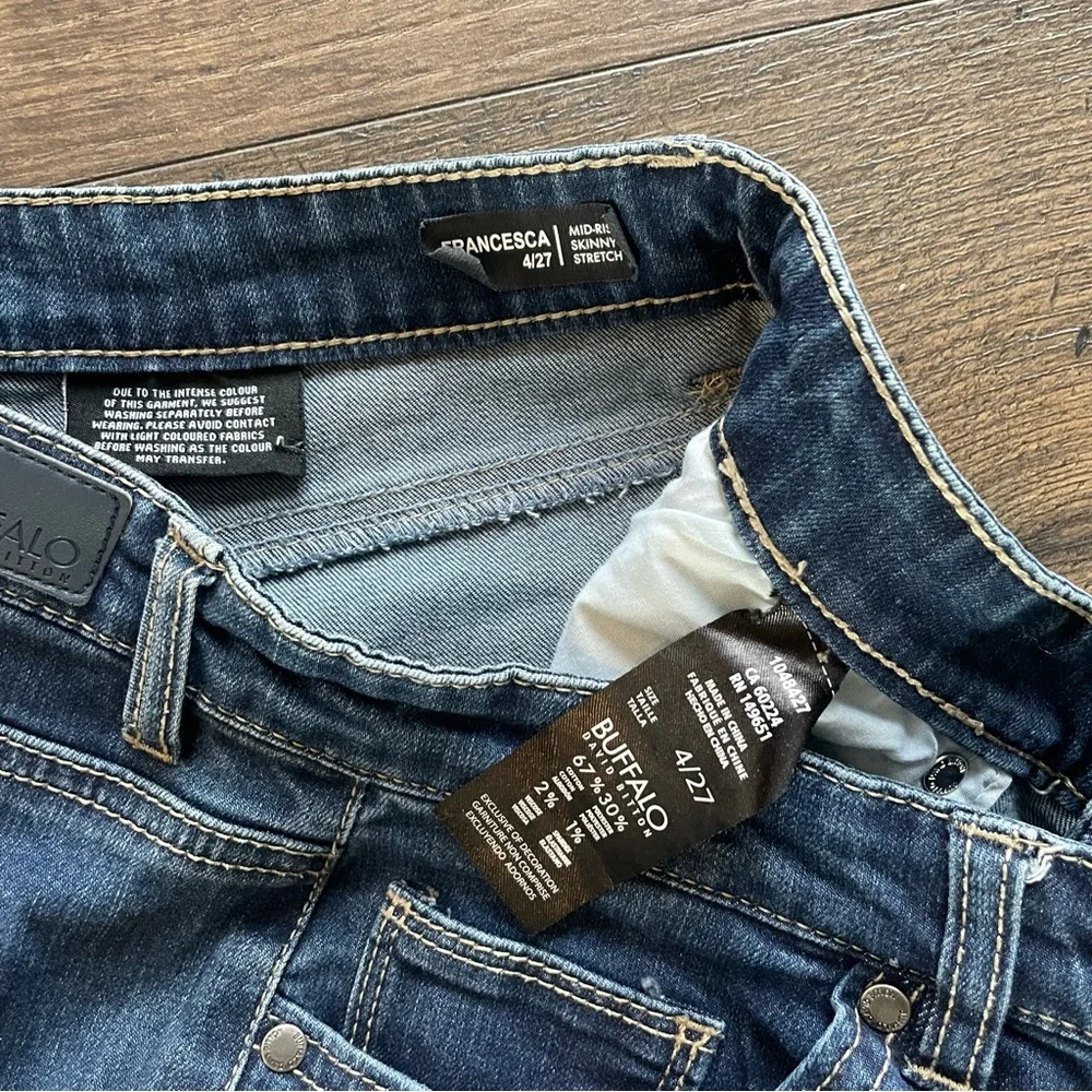 Buffalo David Bitton Skinny Stretch Jeans Mid Rise Francesca - Picture 5 of 7